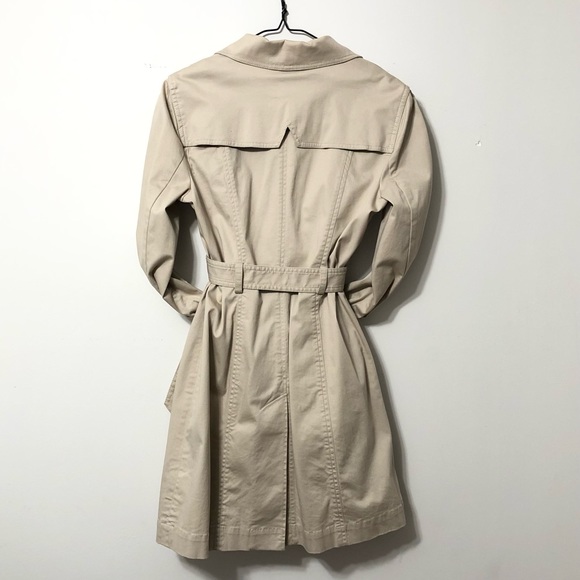 bebe Trench Coat Belted With Pockets Size Medium - Picture 7 of 10